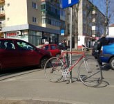 accident la cireșica: un biciclist a fost lovit de un logan - trafic ingreunat - video-foto