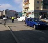 accident la cireșica: un biciclist a fost lovit de un logan - trafic ingreunat - video-foto