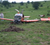 foto avionul căzut pe aerodromul măgura. cum arată aparatul de zbor după accident