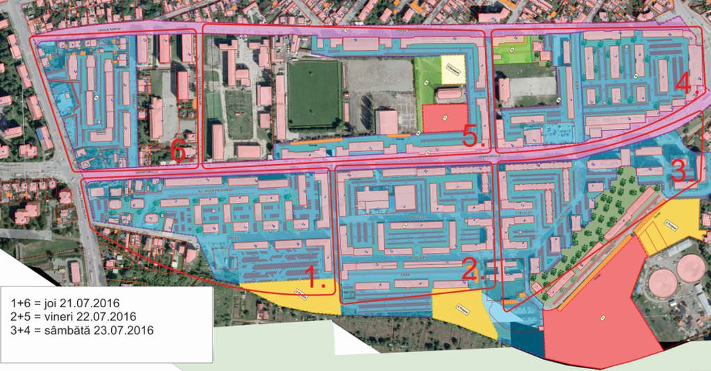foto - se refac marcajele rutiere în cartierul vasile aaron. graficul efectuării acestora!