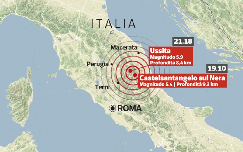 ​video - cutremur puternic în centrul italiei. s-a resimțit şi la roma
