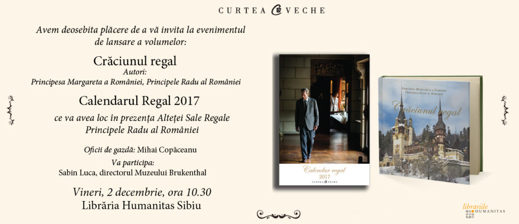 casa regală lansează două cărți la sibiu. principele radu participă la eveniment