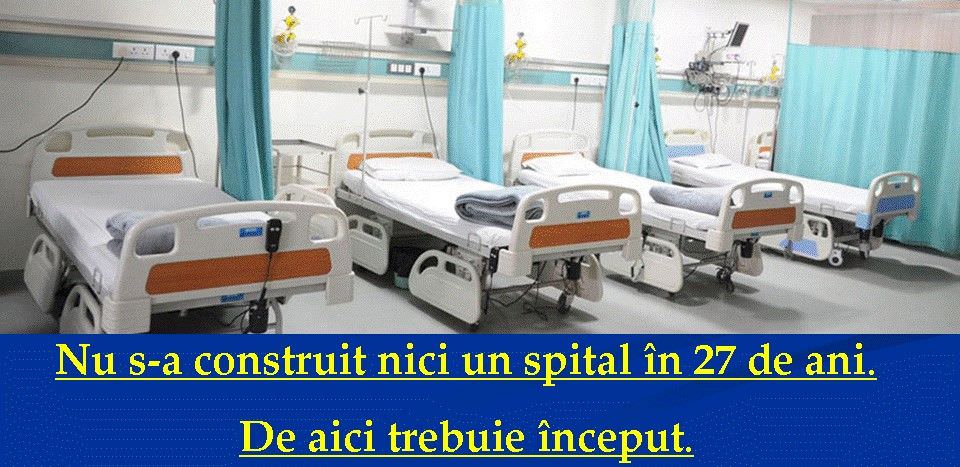 raluca turcan: in romania nu s-a construit nici un spital în 27 de ani. sunt de părere că de aici trebuie început!