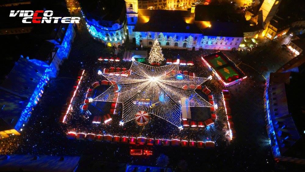 video foto s-a deschis cel mai frumos târg de crăciun din românia. sibiul arată ca în povești