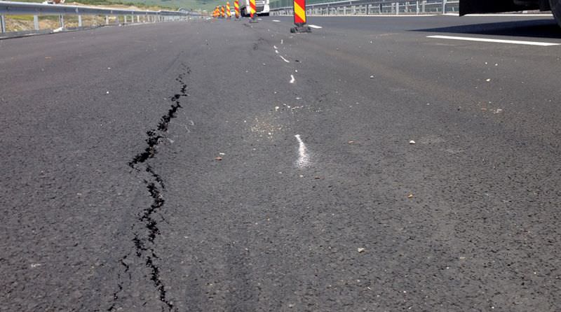 s-a rupt din nou autostrada sibiu - orăştie. trafic restricționat pe 250 de metri