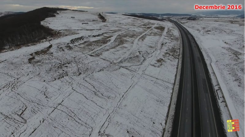 video foto – autostrada orăștie – sibiu o ia din nou la vale în zona unde a fost reparată pe lotul trei