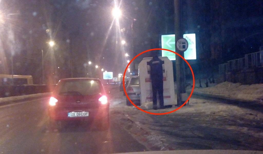 poliția i-a prins pe hoții de haine din containere pe baza imaginilor publicate de ora de sibiu