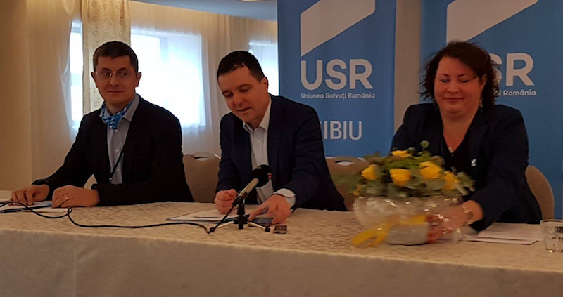 video – nicușor dan a anunțat la sibiu că va candida la președinția usr-ului. ce spune de ruperea partidului