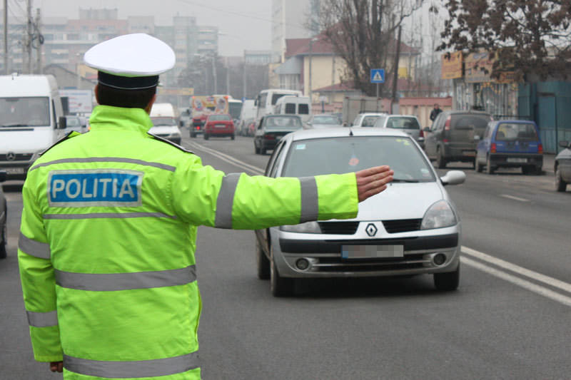 sibian prins în trafic cu mașina neînmatriculată