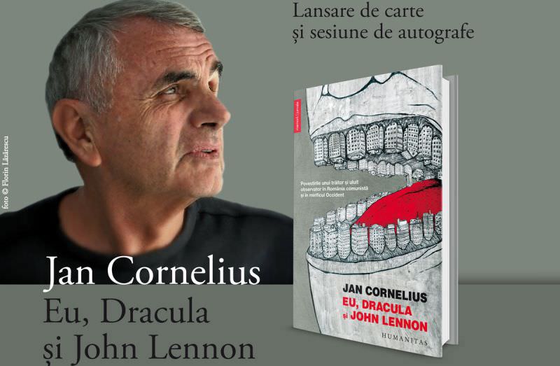 jan cornelius lansează cartea "eu, dracula și john lennon" la o librărie din sibiu