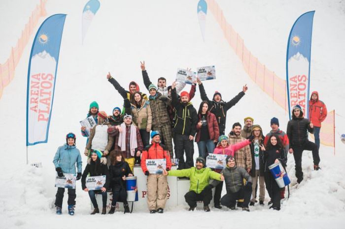 foto - nebunie pe pârtie la arena platoș. super spectacol la slide and freeze