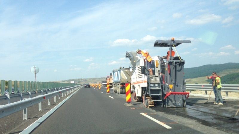 Grijă mare cum circulați la ieșirea de pe autostrada Orăștie - Sibiu