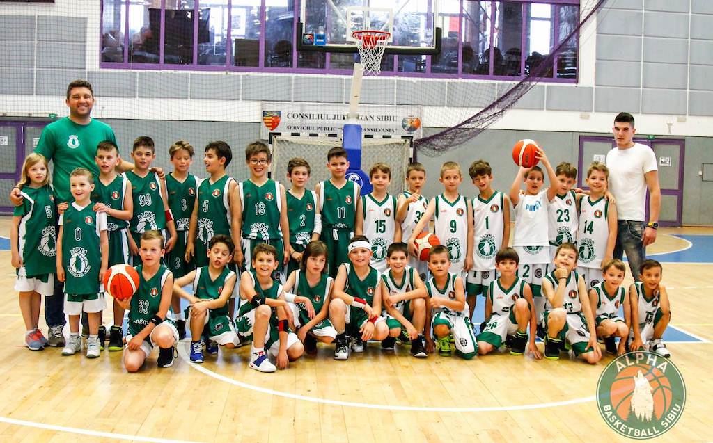 alpha basketball sibiu participă la campionatul național de baby baschet cu două grupe u10