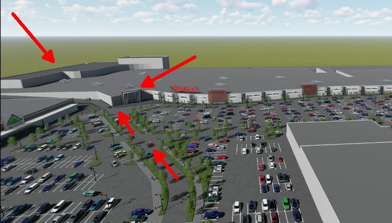 foto – shopping city sibiu, demolat și reconfigurat. viitorul mall va fi pe două nivele și va avea parcare supraterană