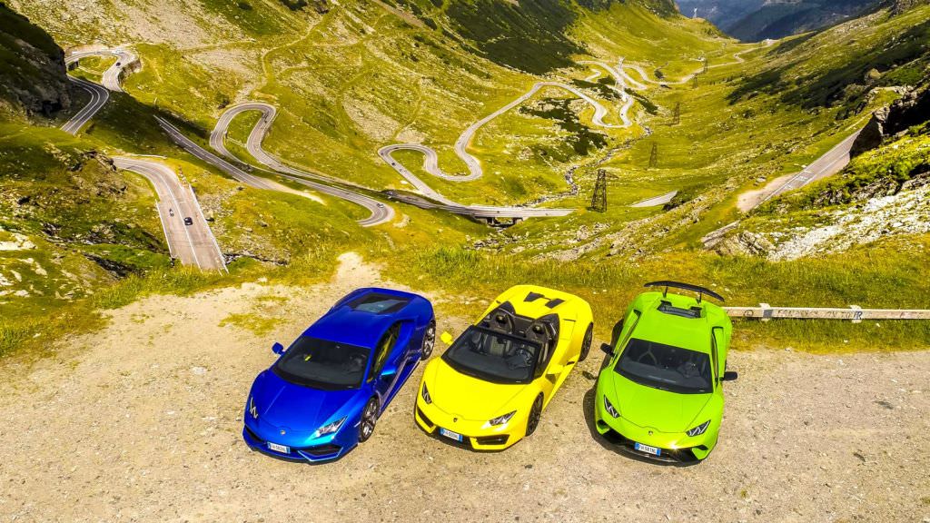 video foto transfăgărășanul, imagini superbe în clipul cu mașinile lamborghini. îți taie respirația filmulețul acesta!