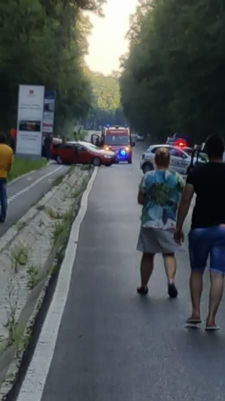 update foto calea dumbrăvii blocată total în urma unui accident