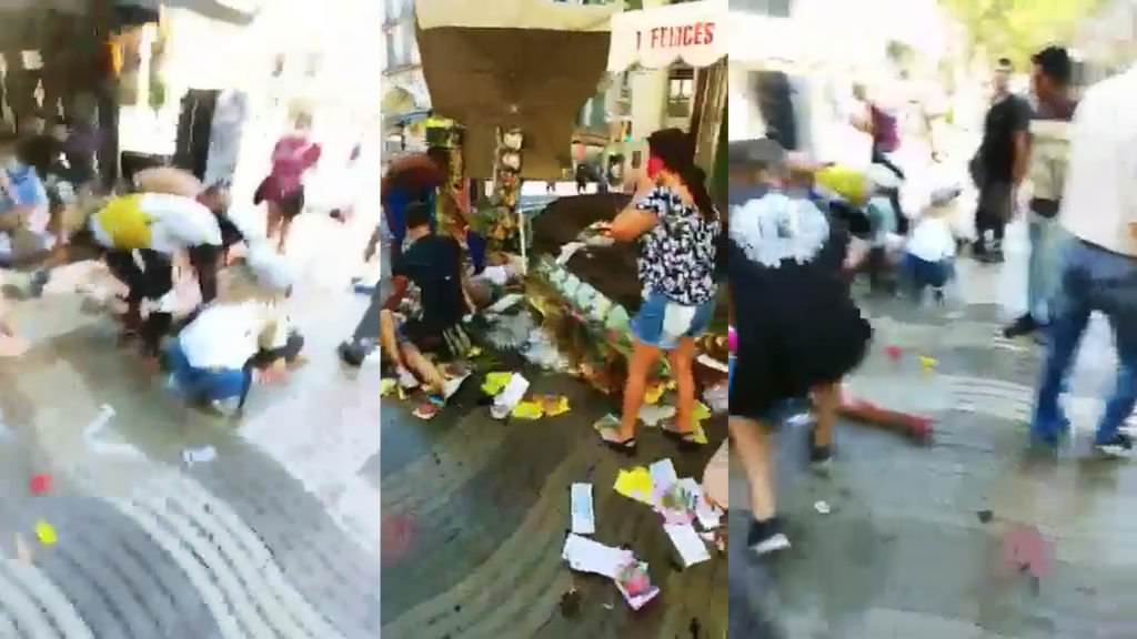 imaginile masacrului din barcelona surprinse de un român care lucrează pe ramblas