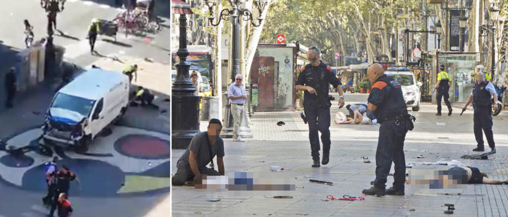 video: cel puțin 13 morți la barcelona. centrul este paralizat