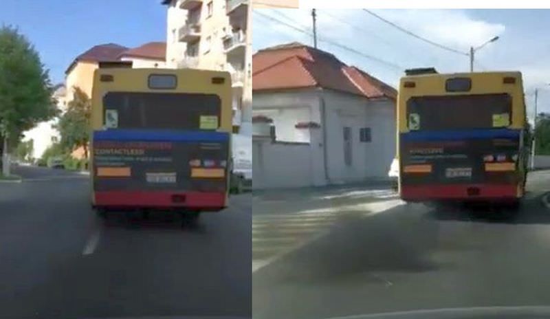 video – cum poluează aerul din sibiu autobuzele tursibului. priviți imaginile