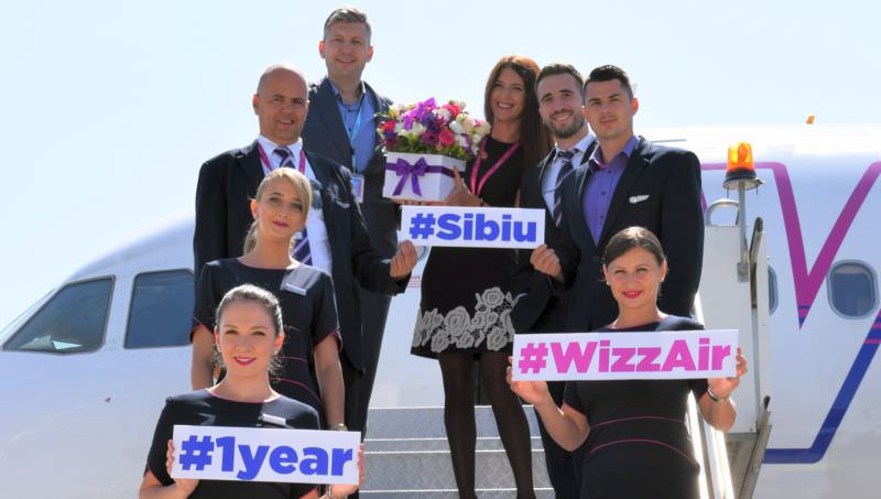 foto wizz air a transportat peste 250.000 de pasageri într-un an pe rutele din sibiu