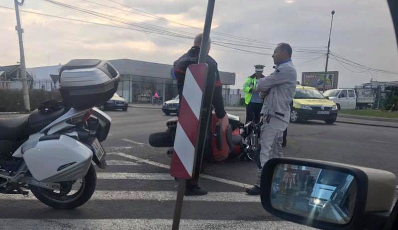 accident produs de un motociclist băut la dumbrăveni