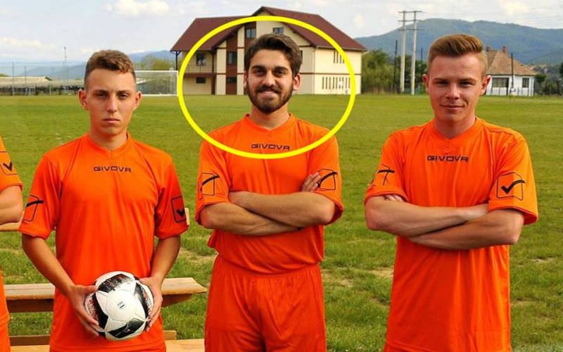 foto - un student sirian la medicină joacă fotbal la săliște. ''mă simt foarte bine la sibiu''