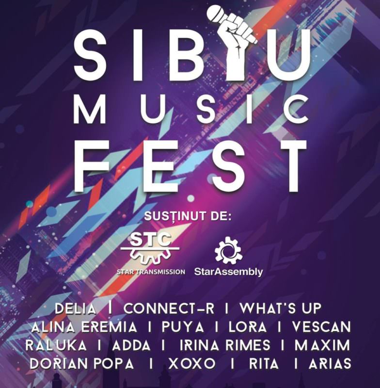 mega festival în weekend - sibiu music fest îi aduce pe delia, connect-r, puya, what s up, lora, maxim și mulți alții în piața mare