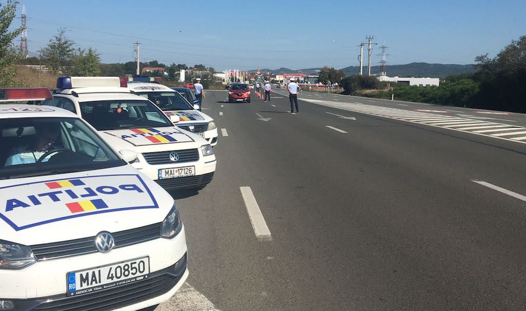 controale intense ale poliției rutiere în trafic la sibiu. sunt cu scop precis