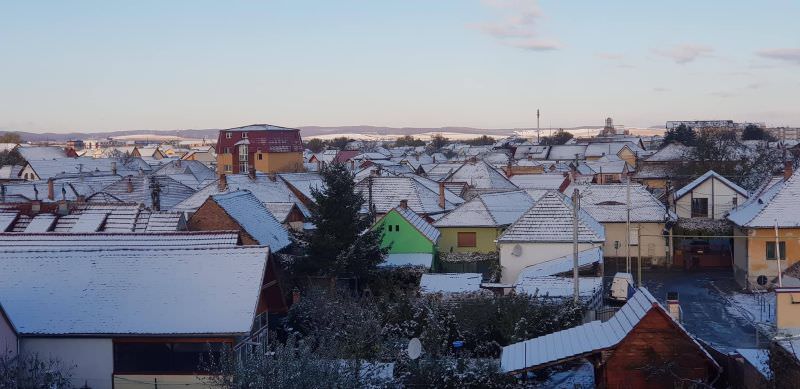 foto - iarnă la sibiu. polei pe dn14 și pe drumul hoților