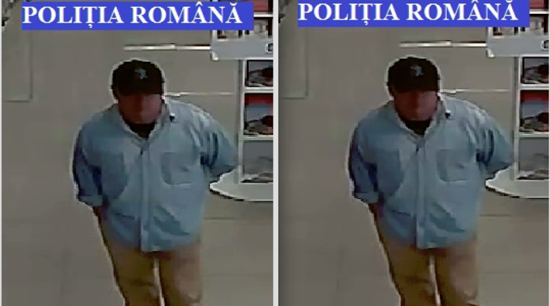 video foto - hoț căutat de poliție la sibiu. sunați dacă îl cunoașteți