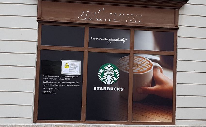 starbucks a modificat ora deschiderii oficiale a cafenelei din sibiu. concert la inaugurare