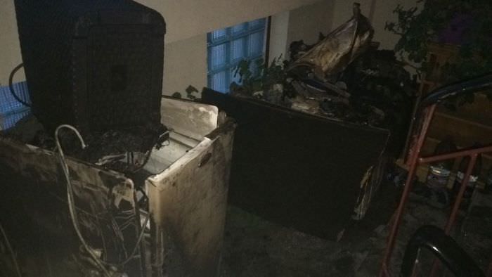 foto incendiu într-un apartament de pe alba iulia din sibiu