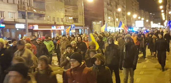 Protestele de susținere a DNA continuă la Sibiu tot weekend-ul