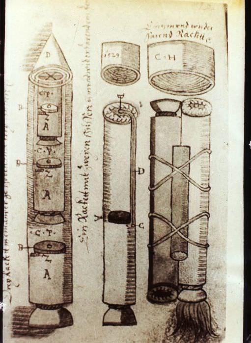 machete de rachete spațiale în ’’manuscrisul de la sibiu’’ din anul 1570