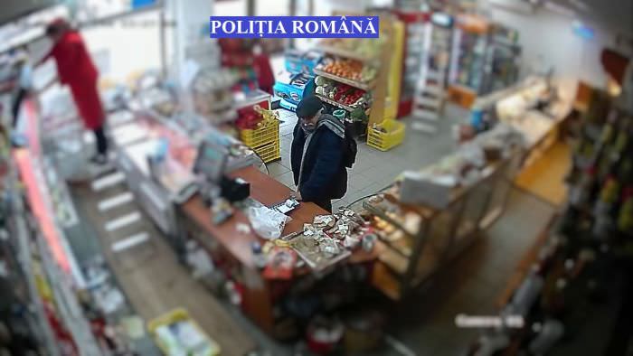 foto - hoț căutat de poliție la sibiu. a furat un card și a plătit cu el