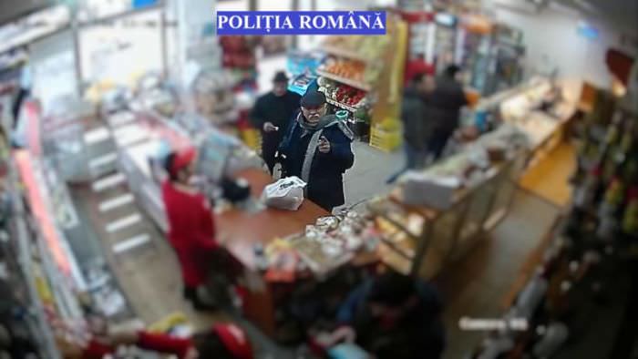 foto - hoț căutat de poliție la sibiu. a furat un card și a plătit cu el