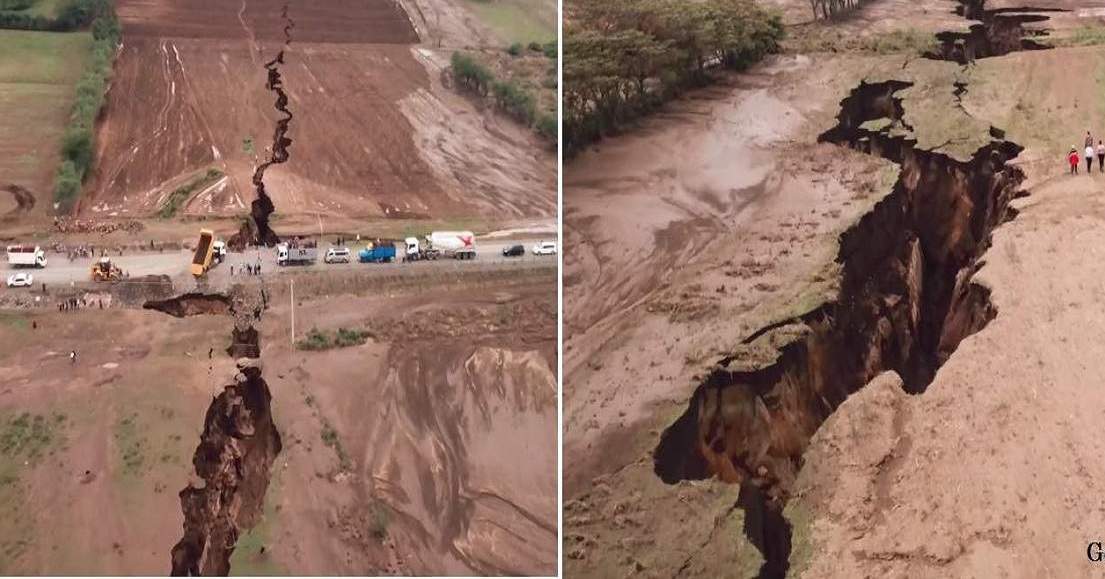 video foto africa se rupe în două - fenomenul afectează deja continentul