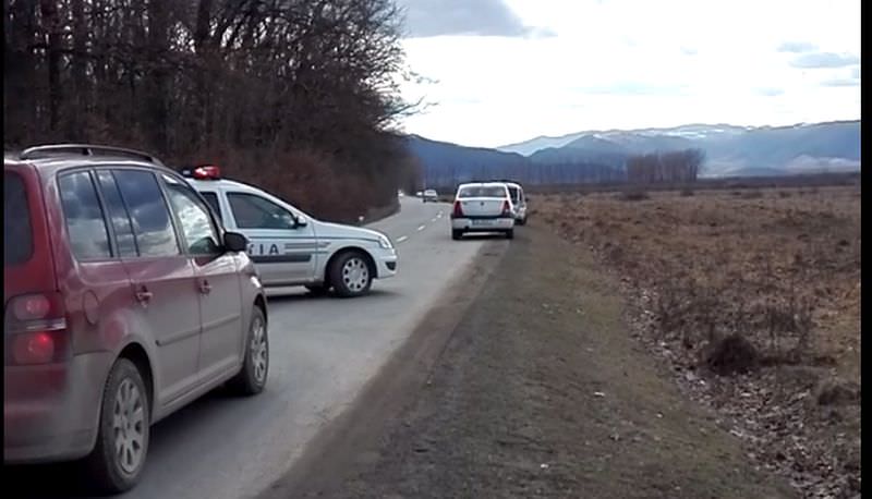 FOTO Trafic blocat între Sibiu și Poplaca. Poliția își calibrează radarele