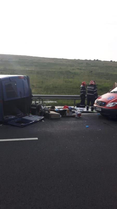 update video foto accident cu un mort și cinci răniți pe autostrada sebeș - sibiu