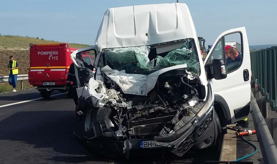 update video foto accident pe a1 sibiu - sebeș. șofer adormit la volan