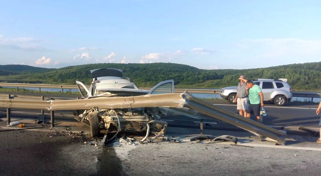 foto – accident pe autostrada a1, sibiu – orăștie. o mașină a luat foc