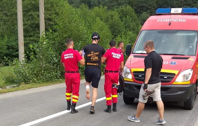 foto - biciclist rănit în apropiere de râul sadului