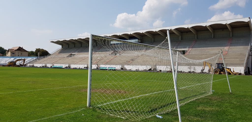 video foto așa arată acum stadionul municipal – pelici: ”sperăm că vom juca acasă cu cfr cluj”