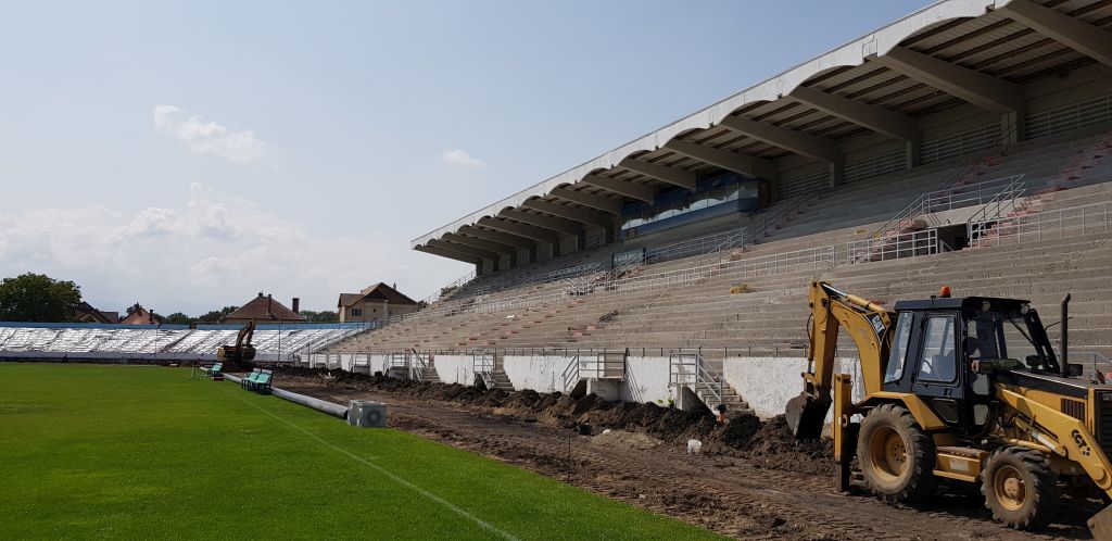 video foto așa arată acum stadionul municipal – pelici: ”sperăm că vom juca acasă cu cfr cluj”