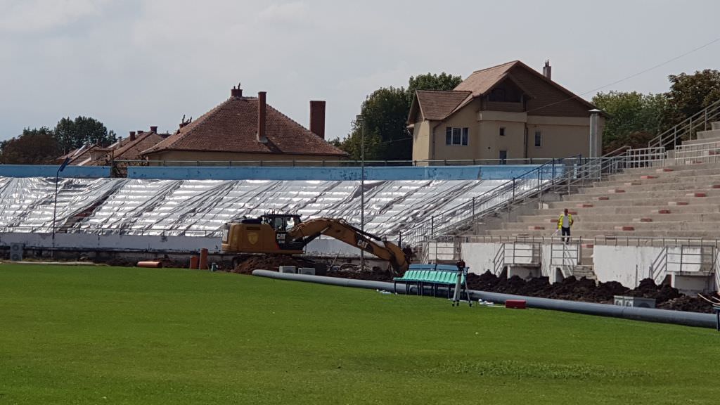 video foto așa arată acum stadionul municipal – pelici: ”sperăm că vom juca acasă cu cfr cluj”