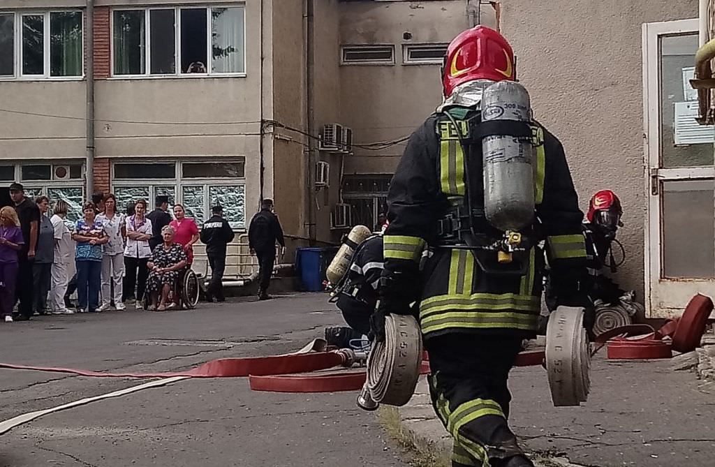 incendiul de la spitalul județean provocat de o țigară aruncată neglijent