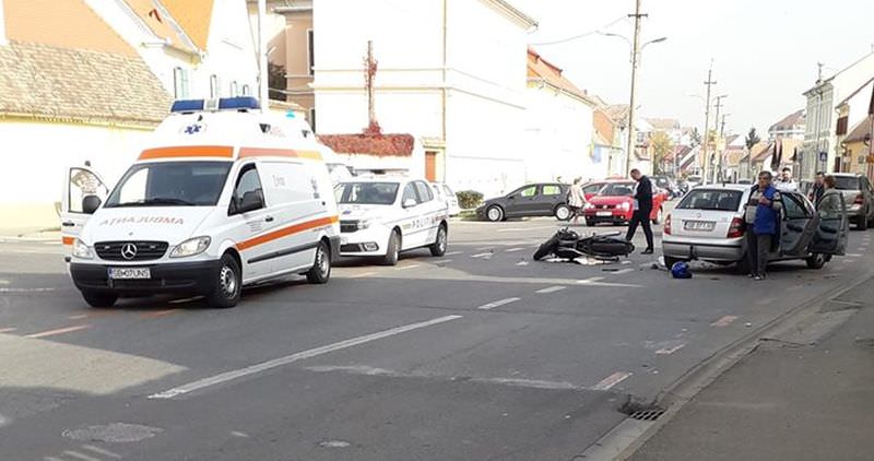 update foto accident în turnișor. motociclist rănit grav