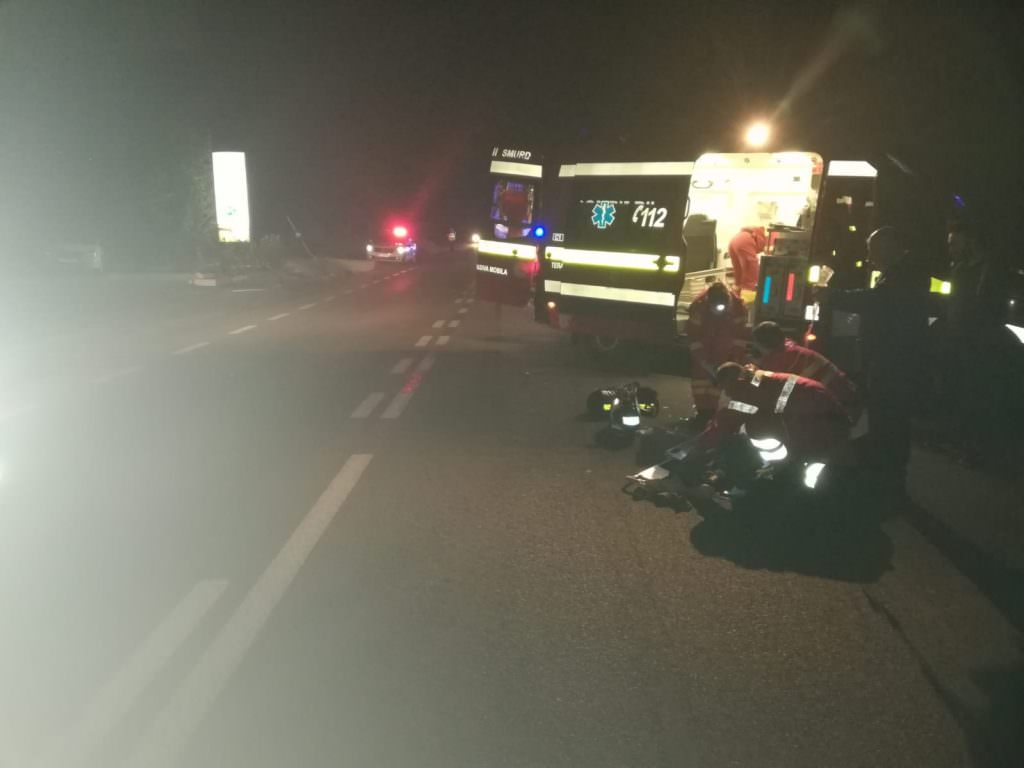 UPDATE FOTO Accident grav la Cristian - Două persoane rănite