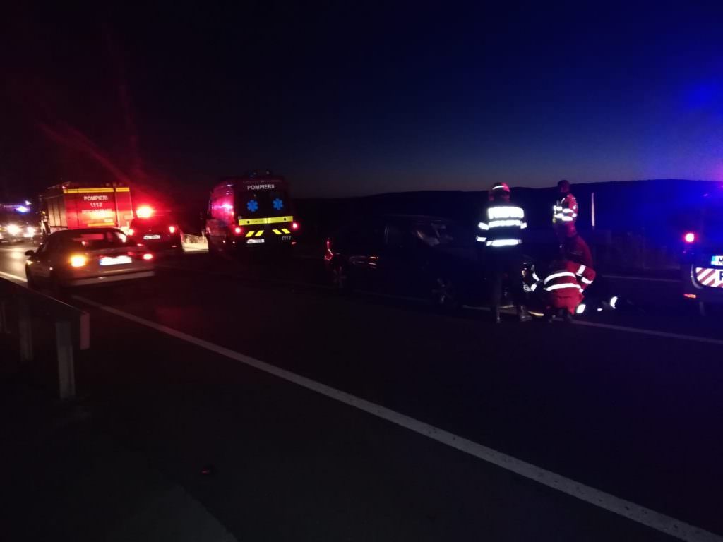 foto accident pe dn14 - nouă persoane rănite la șura mare