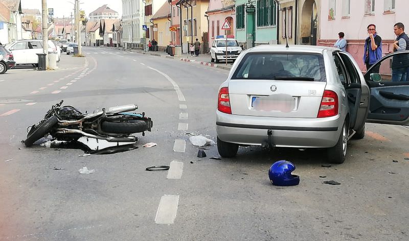 update foto accident în turnișor. motociclist rănit grav